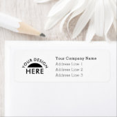 Custom logo return address label ラベル (インサイチュ)