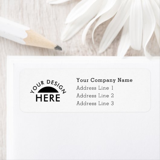 Custom logo return address label ラベル (インサイチュ)