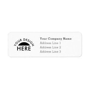 Custom logo return address label ラベル