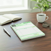 Custom Logo, Sales Invoice Receipt Small Business  ノートパッド