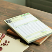 Custom Logo, Sales Invoice Receipt Small Business  ノートパッド