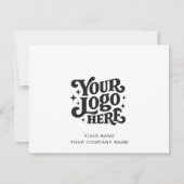 Custom Logo Simple Note Card ノートカード (正面)