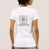 Custom Logo Slim Fit Pro Staff T-Shirt Tシャツ (裏面)