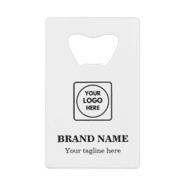 Custom Logo & Slogan Business Credit Card Design クレジットカード栓抜き