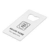 Custom Logo & Slogan Business Credit Card Design クレジットカード栓抜き (裏面アングル)