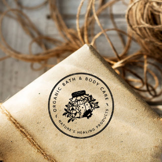 Custom Logo Small Business & Handmade Products ラバースタンプ