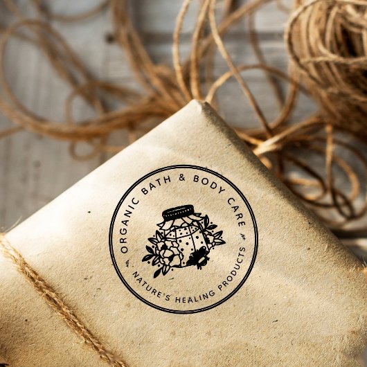 Custom Logo Small Business & Handmade Products ラバースタンプ