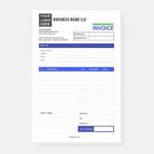 Custom Logo Small Business Invoice Receipt Pad ポストイット (正面)