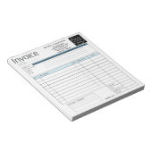 Custom Logo Small Business Invoice Sales Receipt O ノートパッド (アングル)