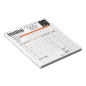 Custom Logo Small Business Invoice Sales Receipt O ノートパッド (アングル)