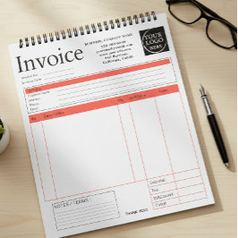 Custom Logo Small Business Invoice Sales Receipt P ノートパッド