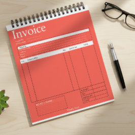 Custom Logo Small Business Invoice Sales Receipt R ノートパッド