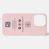 Custom Logo Social Media Business iphone case iPhoneケース (裏面横)