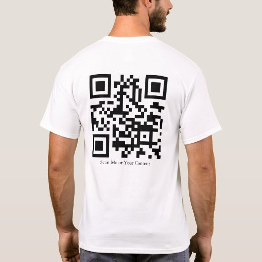 Custom Logo T-Shirt with Back QR Tシャツ (裏面)