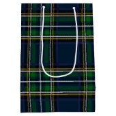 Custom Logo Tartan Paper Gift Bag ミディアムペーパーバッグ (裏面)