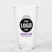 Custom Logo & Text 16oz Personalized Beer Glass タンブラーグラス (裏面)