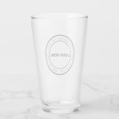 Custom Logo & Text Beer Glass | Personalised Gift タンブラーグラス (裏面)