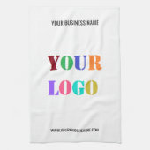 Custom Logo Text Business Kitchen Towel Template キッチンタオル (縦)
