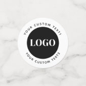 Custom Logo Text Business Promotional  コンフェッティ (スモール正面)