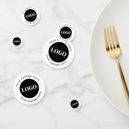 Custom Logo Text Business Promotional  コンフェッティ (グループ)