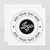 📝 Custom Logo & Text Personalized Business Event (正面/裏面)