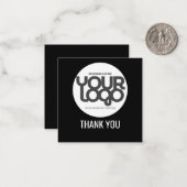 Custom Logo Thank You Cards with QR Code ノートカード (正面/裏面インサイチュ)
