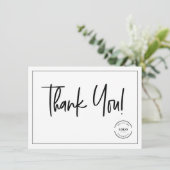 Custom Logo Thank You from Small Business insert サンキューカード (スタンド正面)