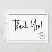 Custom Logo Thank You from Small Business insert サンキューカード (正面)