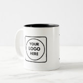 Custom Logo Two Tone Branded Business mug ツートーンマグカップ (正面左)