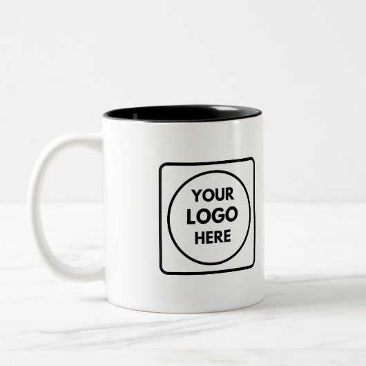 Custom Logo Two Tone Branded Business mug ツートーンマグカップ (左)