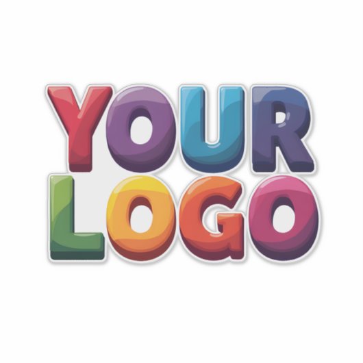 Custom Logo|Upload Your Logo | Business & Brand  シール (正面)