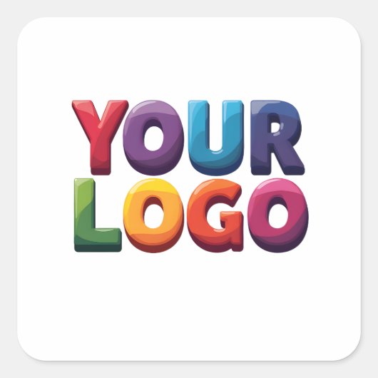 Custom Logo|Upload Your Logo | Business & Brand  スクエアシール (正面)
