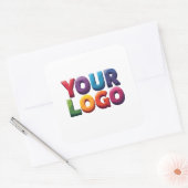 Custom Logo|Upload Your Logo | Business & Brand スクエアシール (封筒)