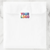 Custom Logo|Upload Your Logo | Business & Brand  ラウンドシール (バッグ)