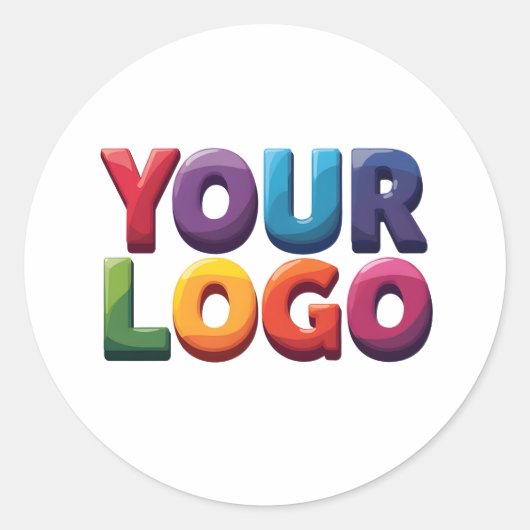Custom Logo|Upload Your Logo | Business & Brand  ラウンドシール (正面)