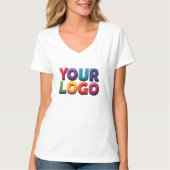 Custom Logo|Upload Your Logo | Business & Brand  Tシャツ (正面)