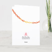 Custom Logo Vintage Christmas Tree Business シーズンカード (裏面)