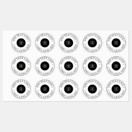 Custom Logo Waterproof Business Promo QR label ラベル