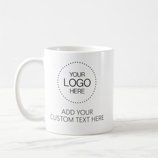 Custom Logotipo Store & Business コーヒーマグカップ (左)