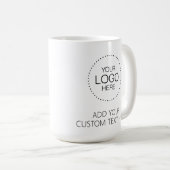 Custom Logotipo Store & Business コーヒーマグカップ (正面右)