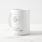 Custom Logotipo Store & Business コーヒーマグカップ (正面左)
