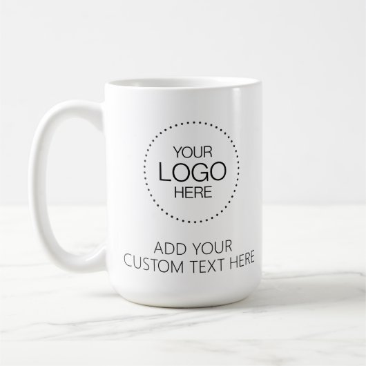 Custom Logotipo Store & Business コーヒーマグカップ (左)