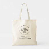 Custom Logotipo Store & Business トートバッグ (裏面)