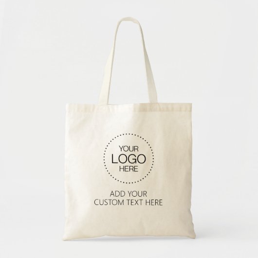 Custom Logotipo Store & Business トートバッグ (正面)