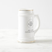 Custom Logotipo Store & Business ビールジョッキ (正面右)