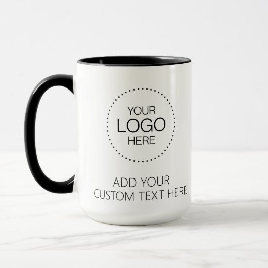 Custom Logotipo Store & Business マグカップ (左)