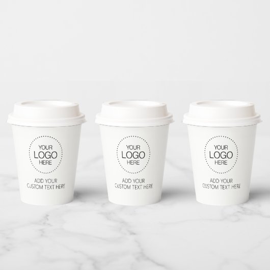 Custom Logotipo Store & Business 紙コップ (複数)