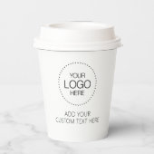 Custom Logotipo Store & Business 紙コップ (裏面)