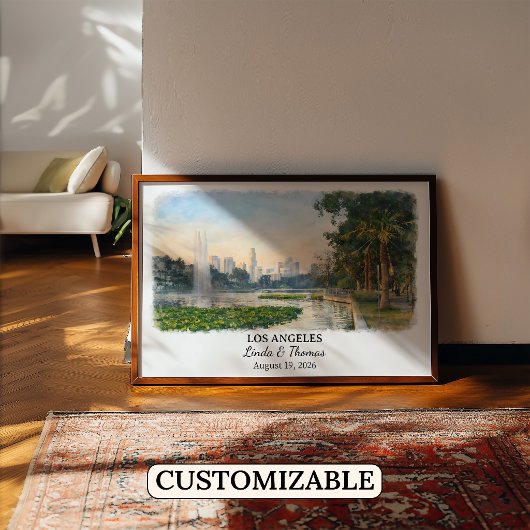 Custom Los Angeles Wall Art, California Poster ポスター