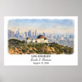 Custom Los Angeles Wall Art, California Poster ポスター (正面)